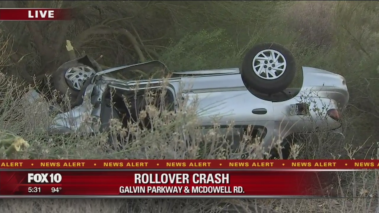 Man in critical condition following rollover crash