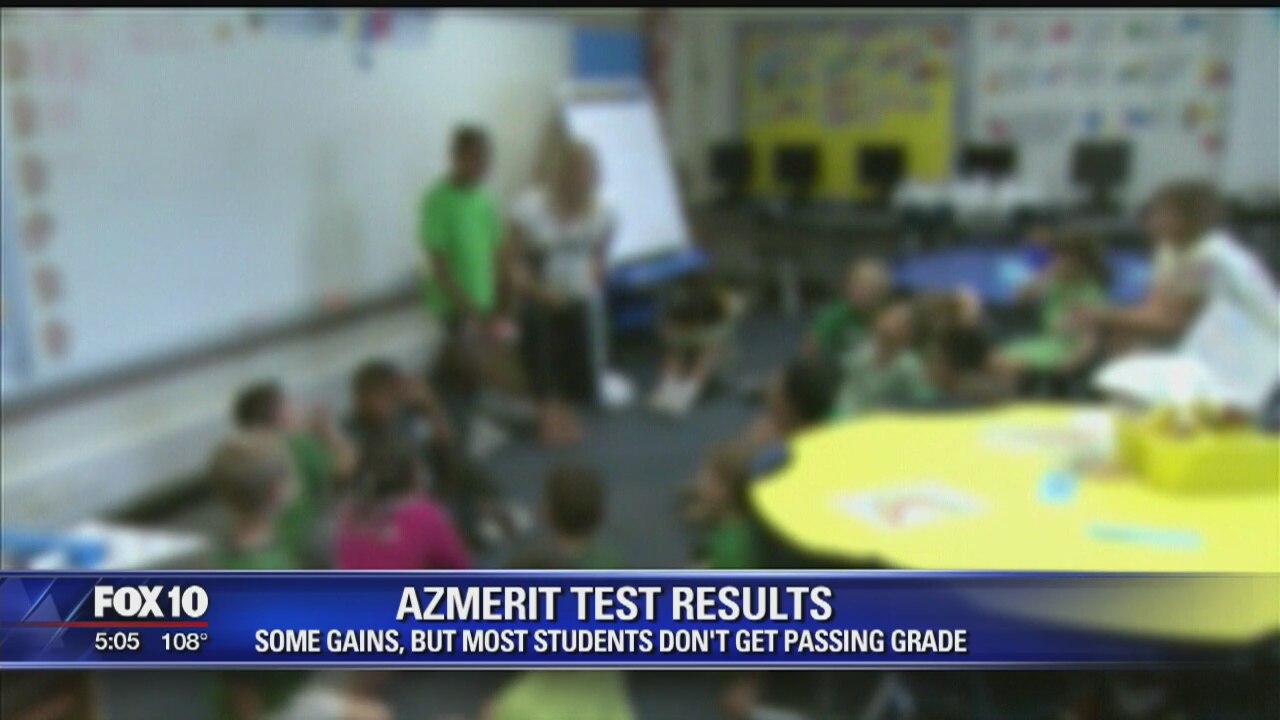 Early Arizona test data show some lower English scores