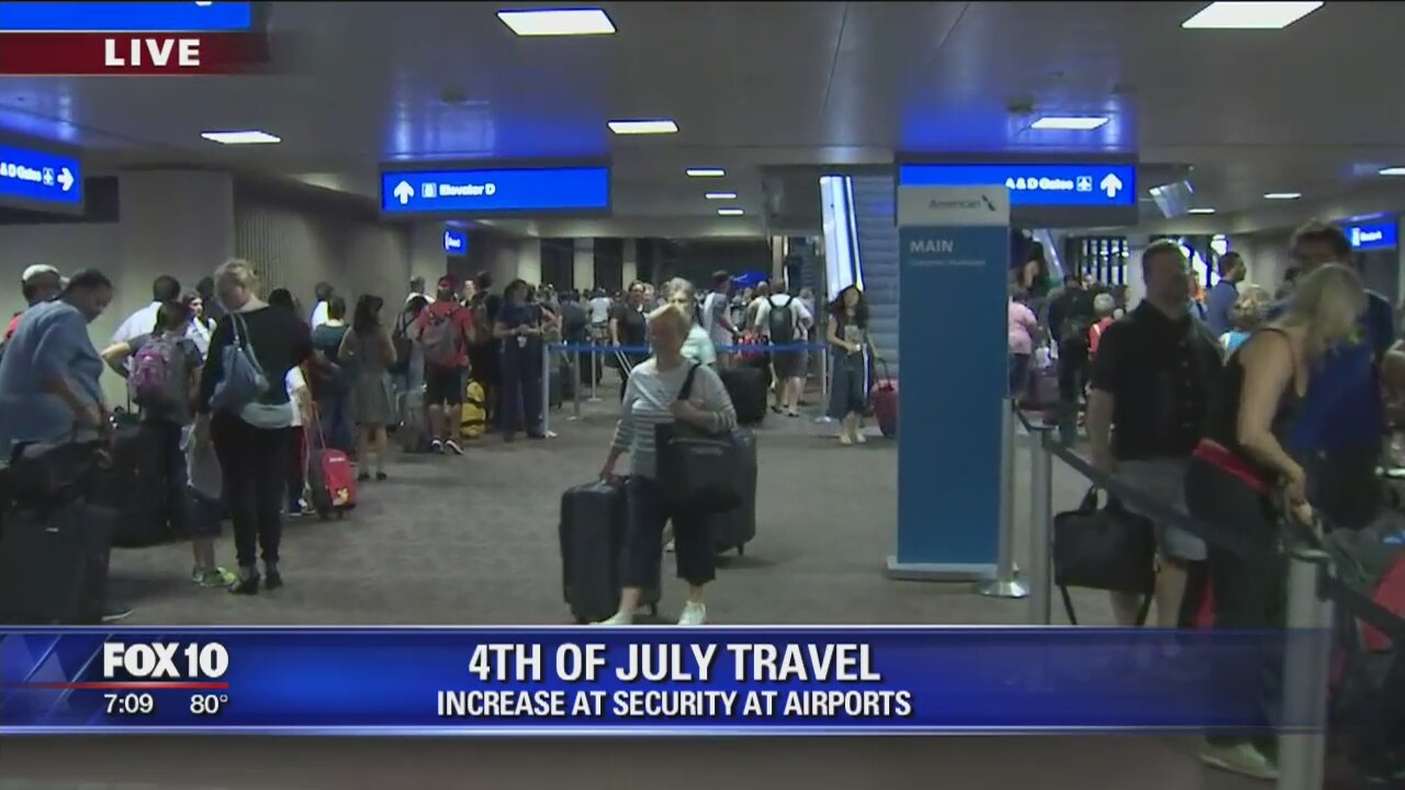 Sky Harbor packed ahead of Fourth of July weekend