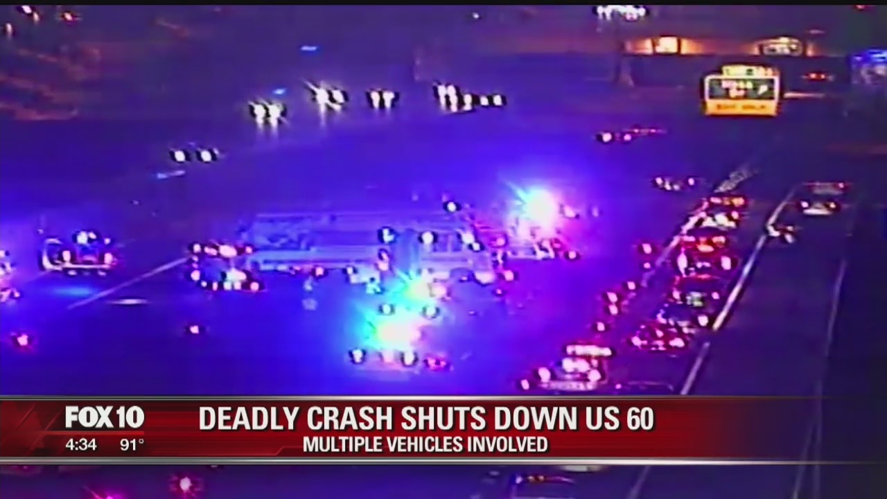 Deadly motorcycle crash closes US 60 in Mesa