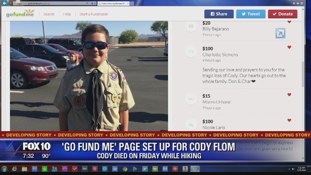 Police identify Phoenix boy, 12, who died after hike in heat