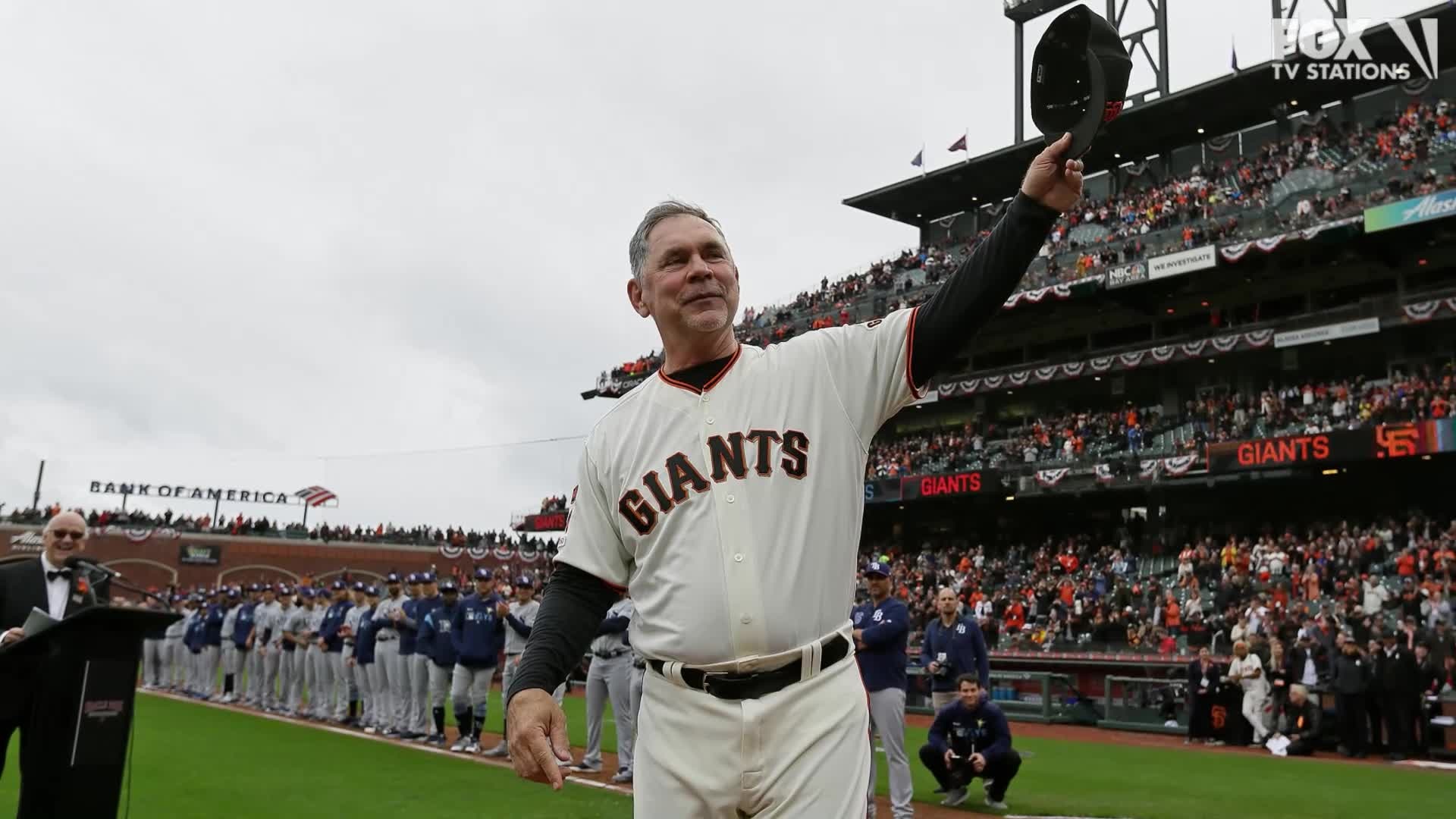 Emotional farewell for Giants Manager Bruce Bochy
