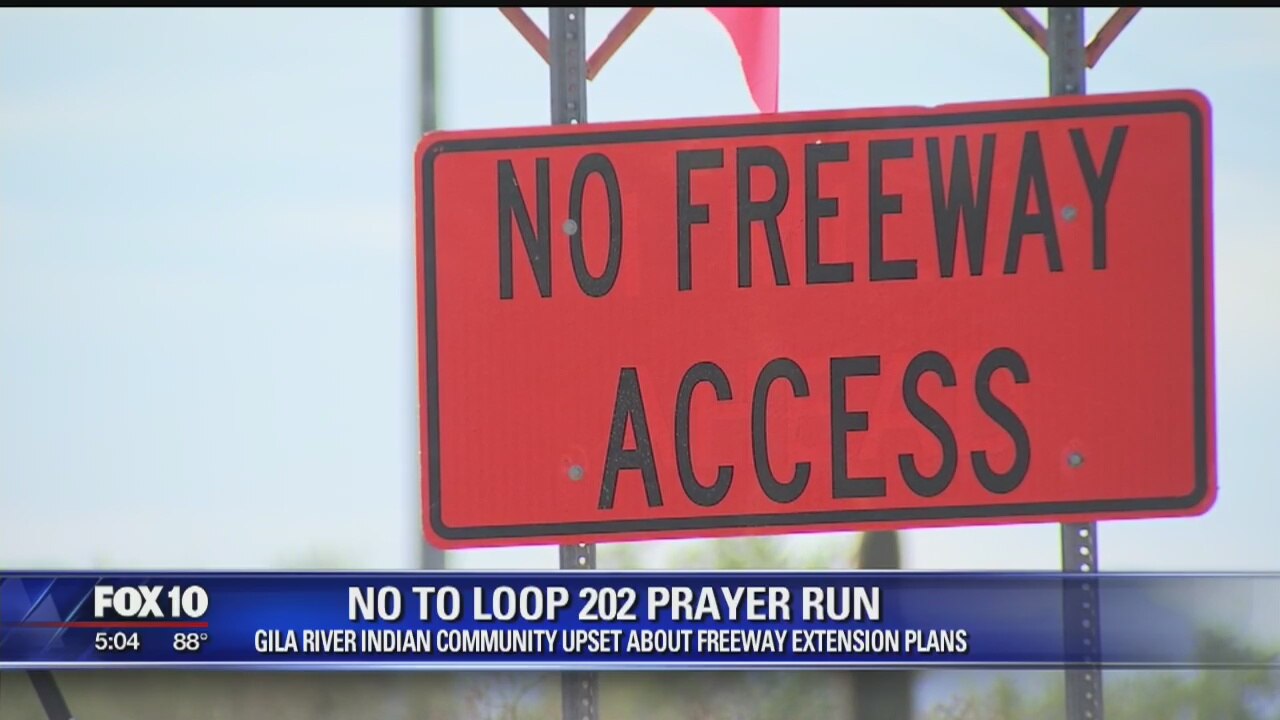 Group holds prayer run to protest Loop 202 expansion