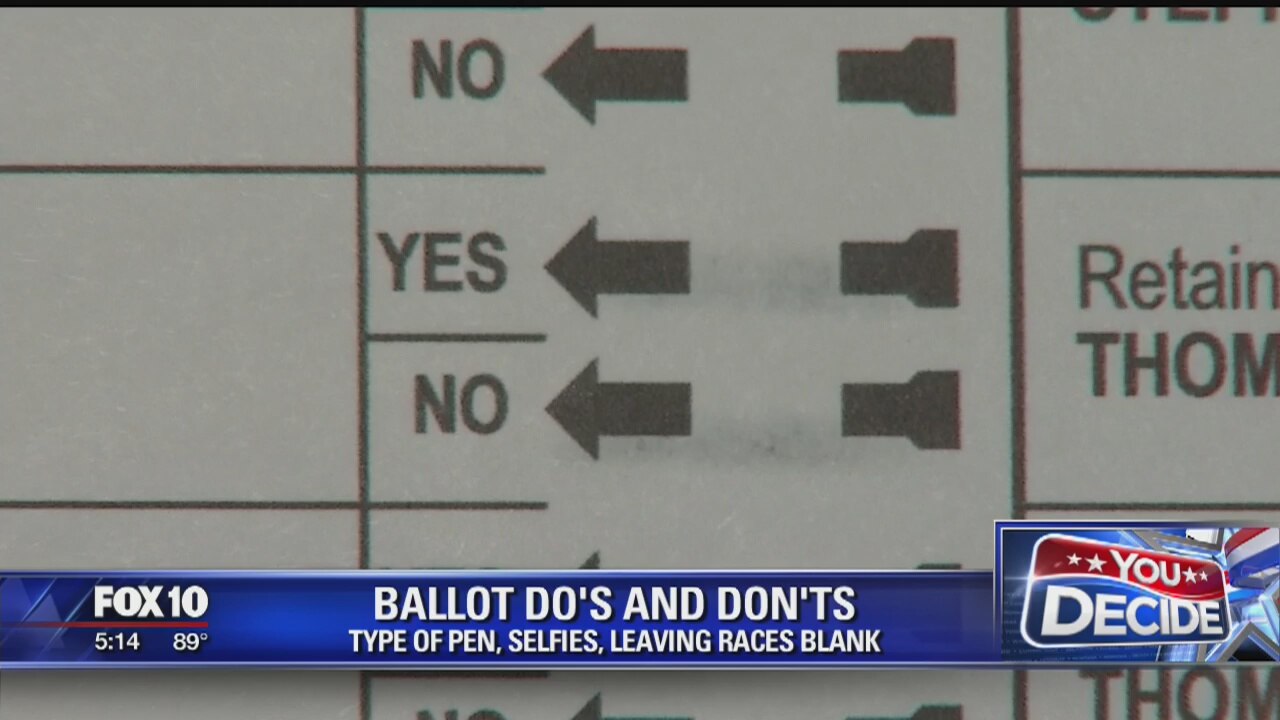 Ballot do's and don'ts