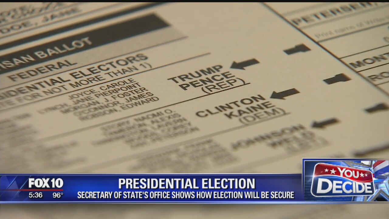 Sec. of State's Office shows how election will be secure
