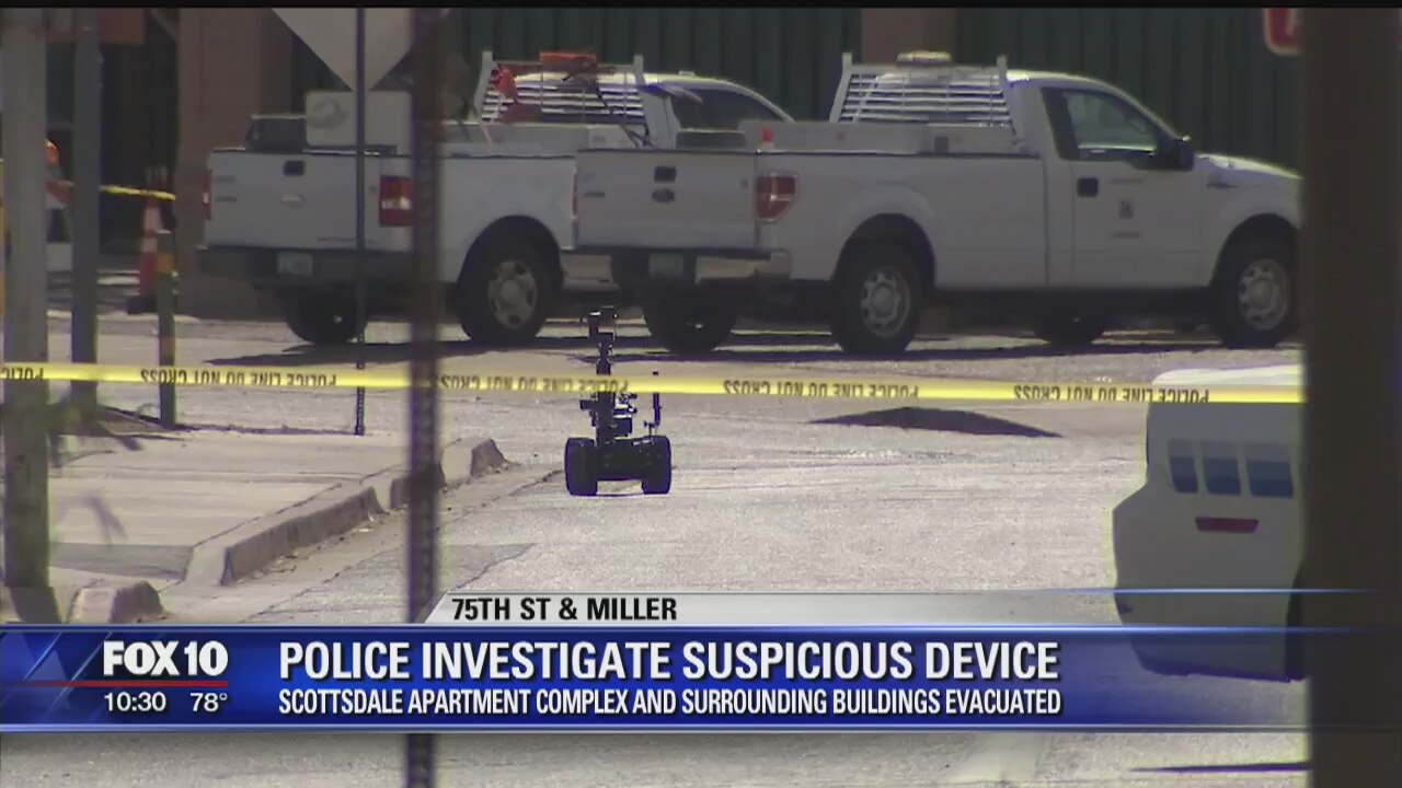 Police investigate possible explosive device near Scottsdale City Hall