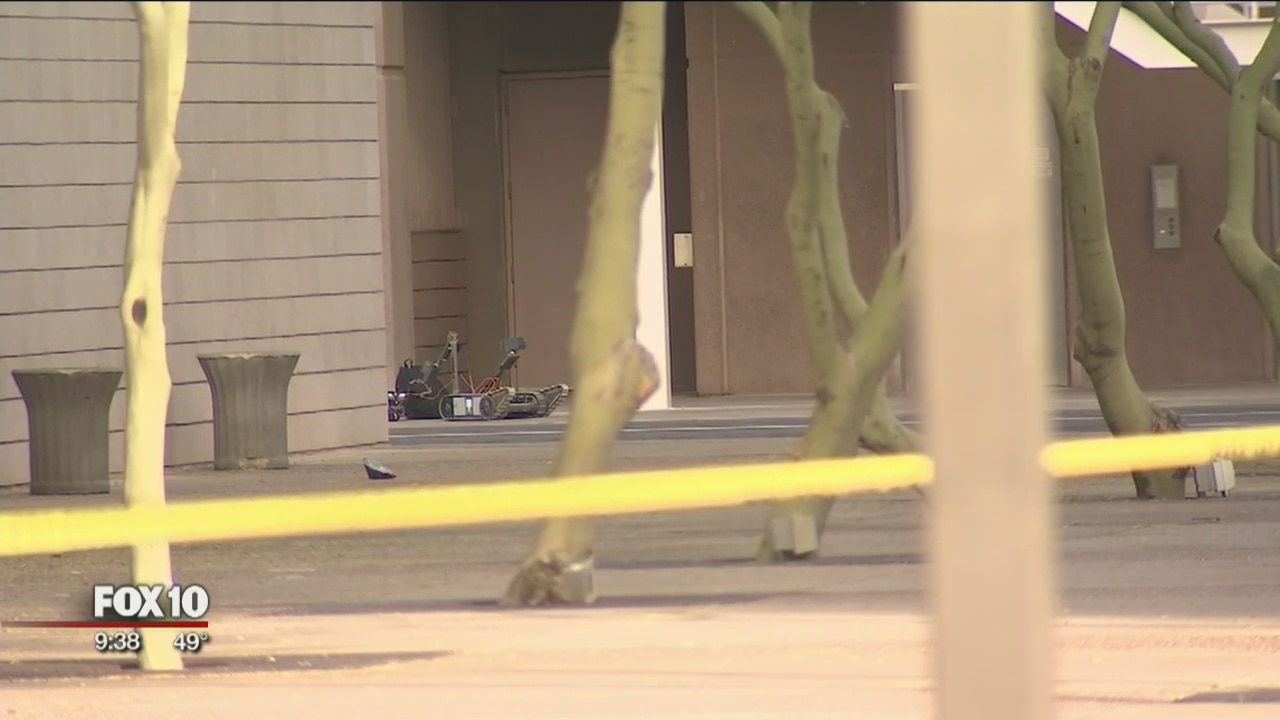 Phoenix police blown up backpack left unattended in garage