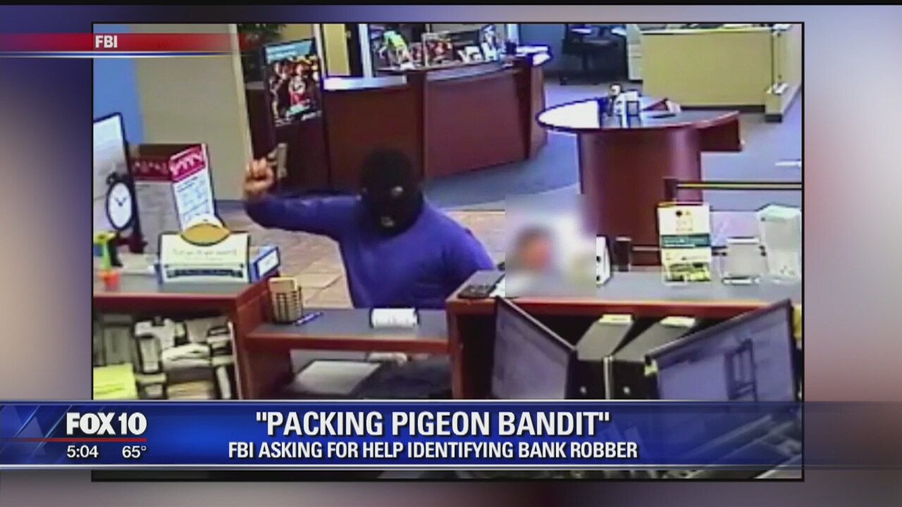 FBI asks for help in ID'ing 'Packing Pigeon Bandit'