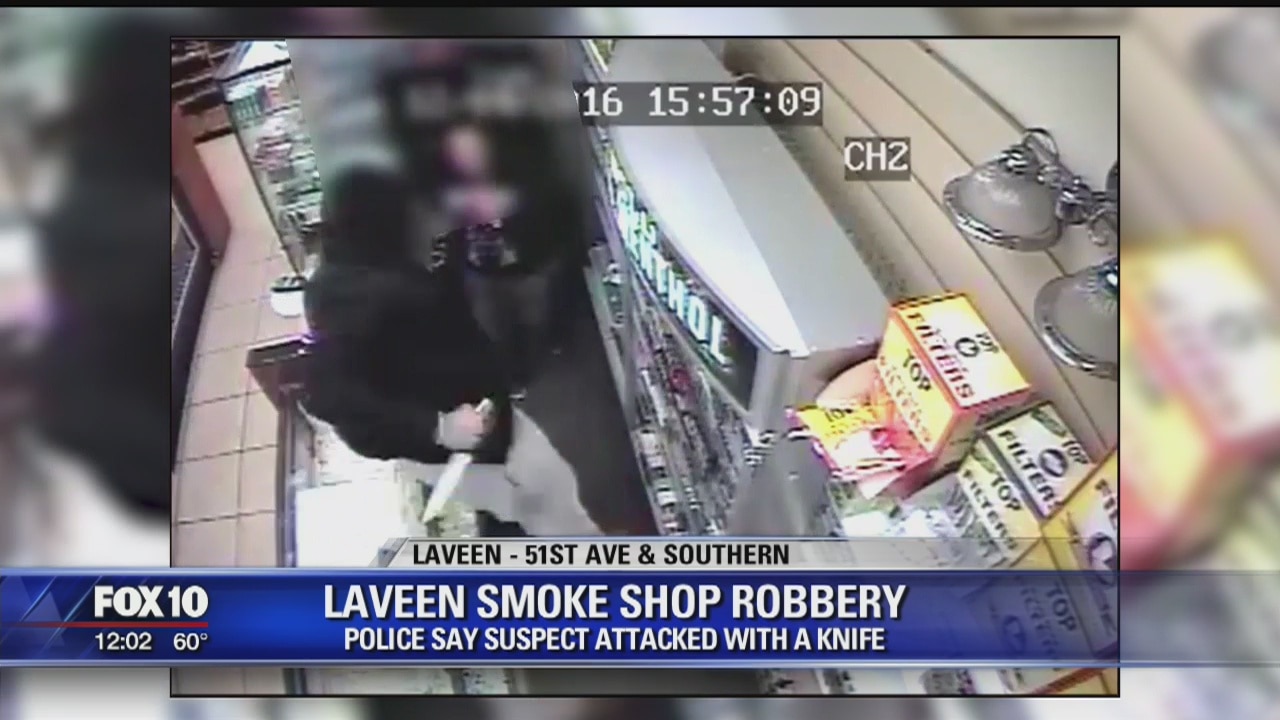 Police search for knife-wielding robbery suspect