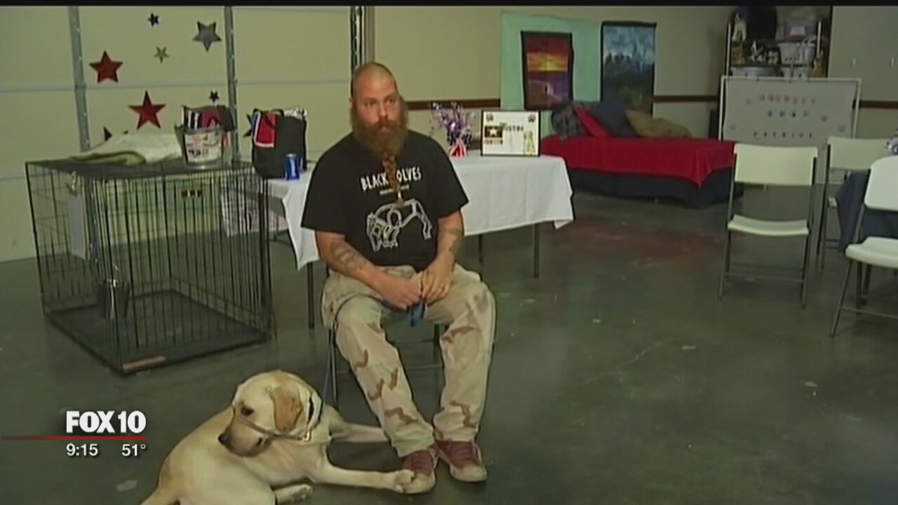 Veteran sees life improvement after he gets service dog