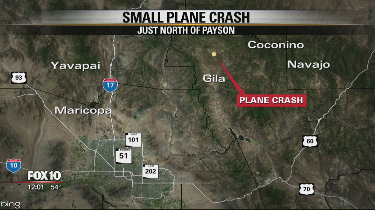 At least 3 dead after plane flying from Scottsdale crashes near Payson