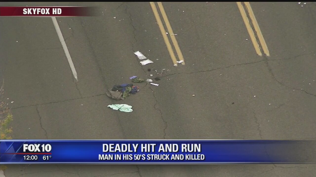 Man struck and killed while crossing Phoenix street