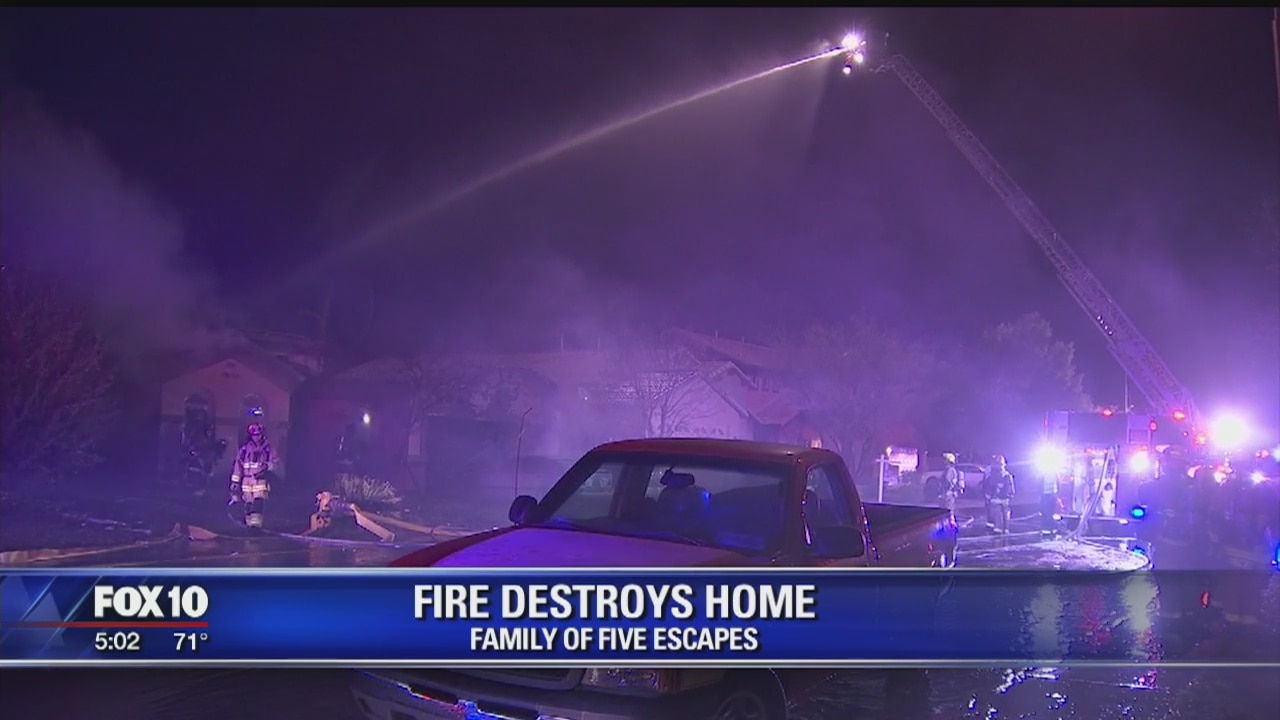 Valley family lucky to be alive after fire destroys home