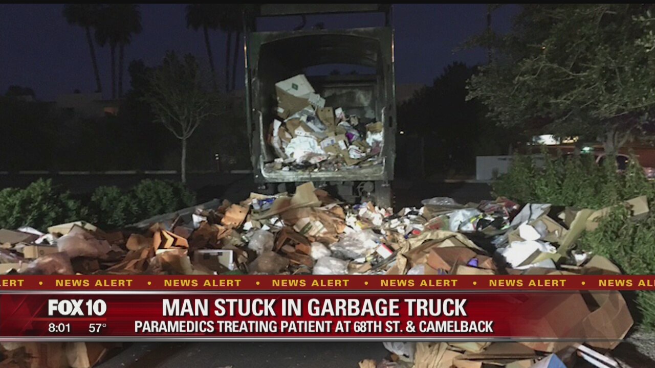 Police: Man trapped inside garbage truck for over 10 miles