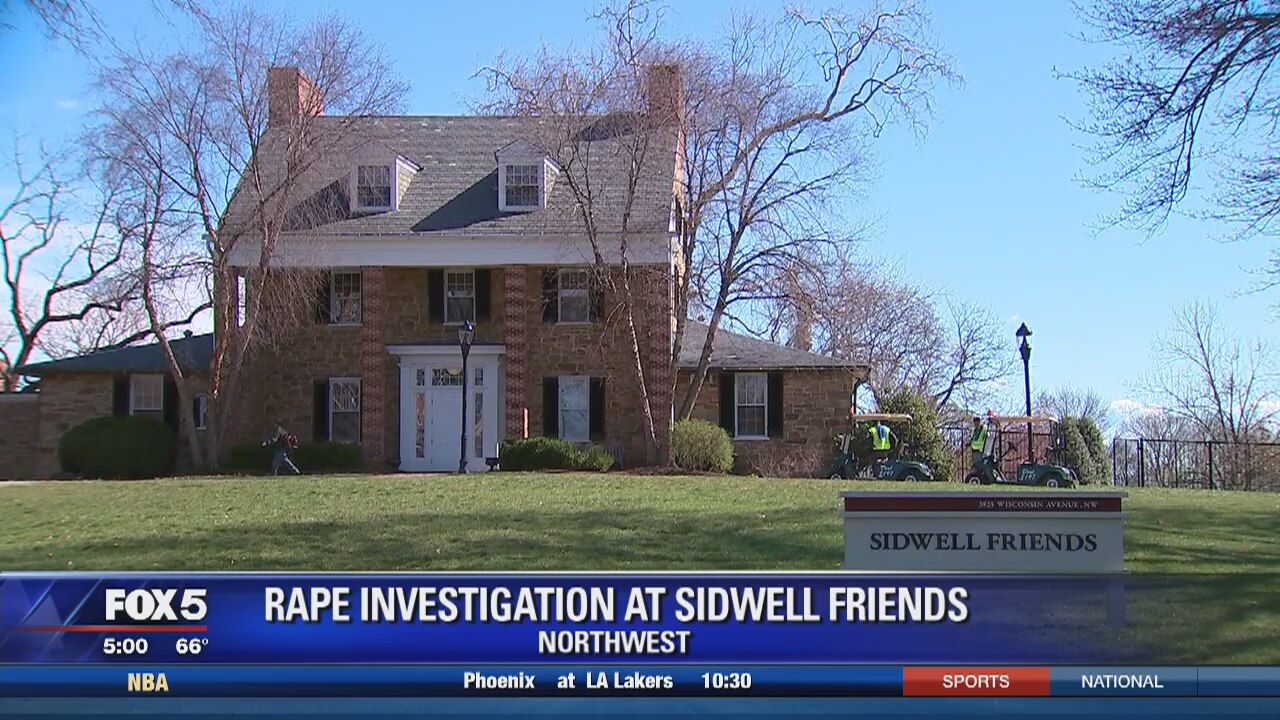 DC police investigating report of rape at Sidwell Friends School