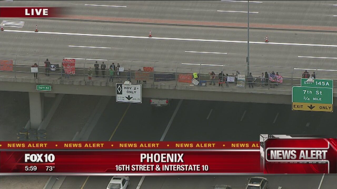 Protest prompts afternoon I-10 offramp closure