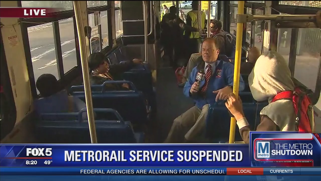 Frustrated commuters find other ways to get to work during Metrorail daylong shutdown