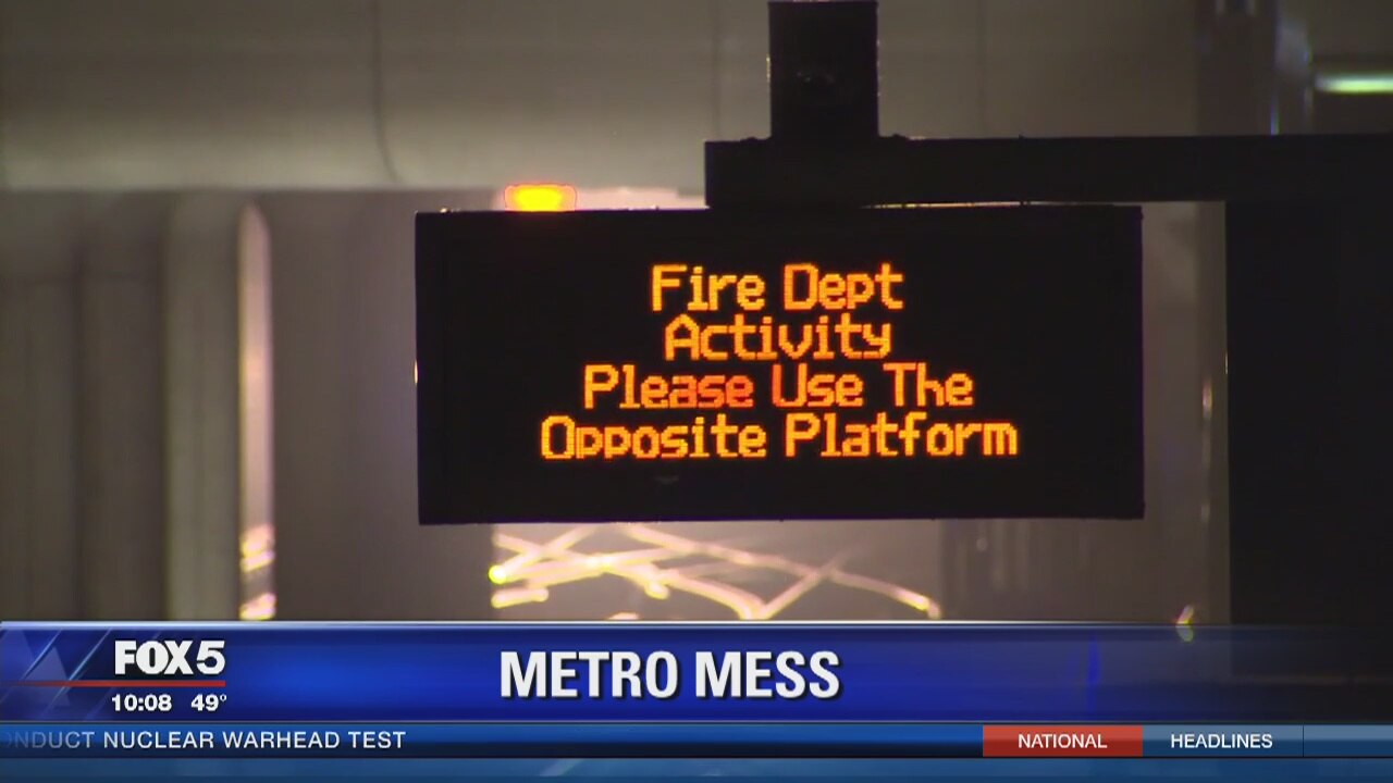 Tunnel fire causes mess on Metro; repairs impact rail service
