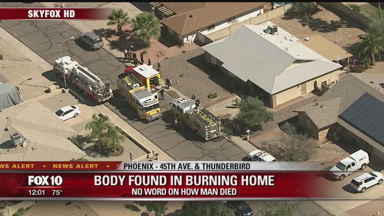 Phoenix firefighters find man's dead body in home