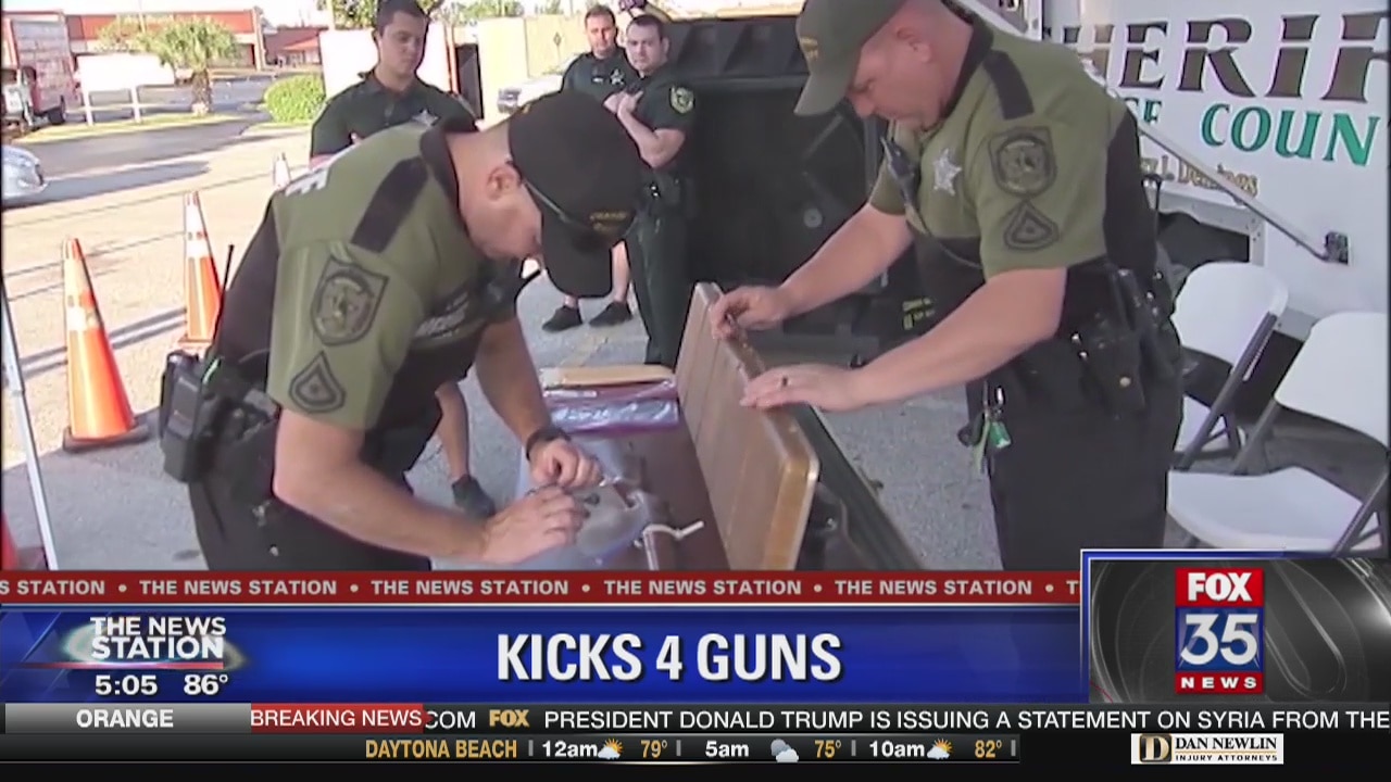 Kicks 4 Guns holds annual guns for gift cards exchange
