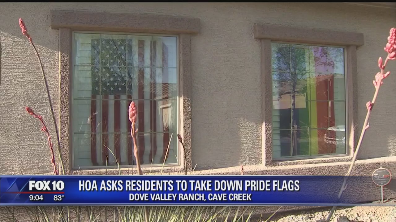 Residents: HOA overstepped its bounds by demanding them to take down Rainbow Flag