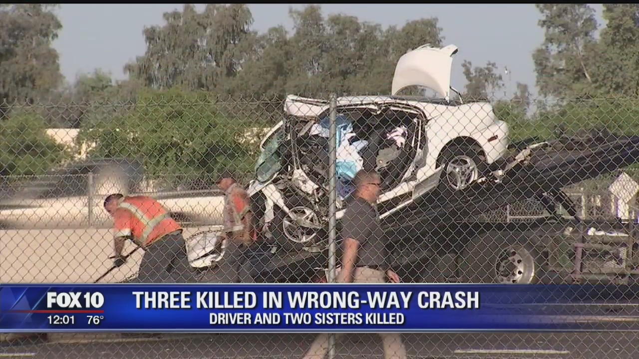 DPS: 3 dead in north Phoenix wrong-way crash
