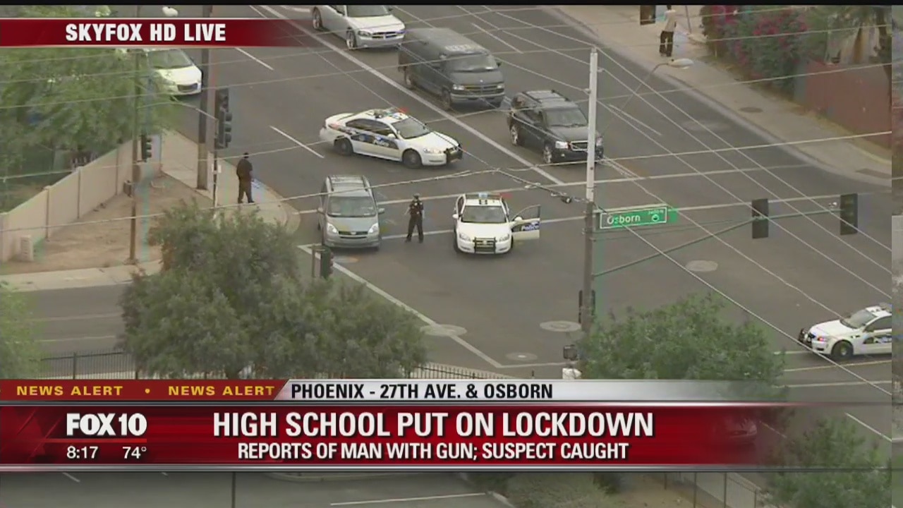 Police: Suspect seen with gun prompts school lockdowns in north Phoenix