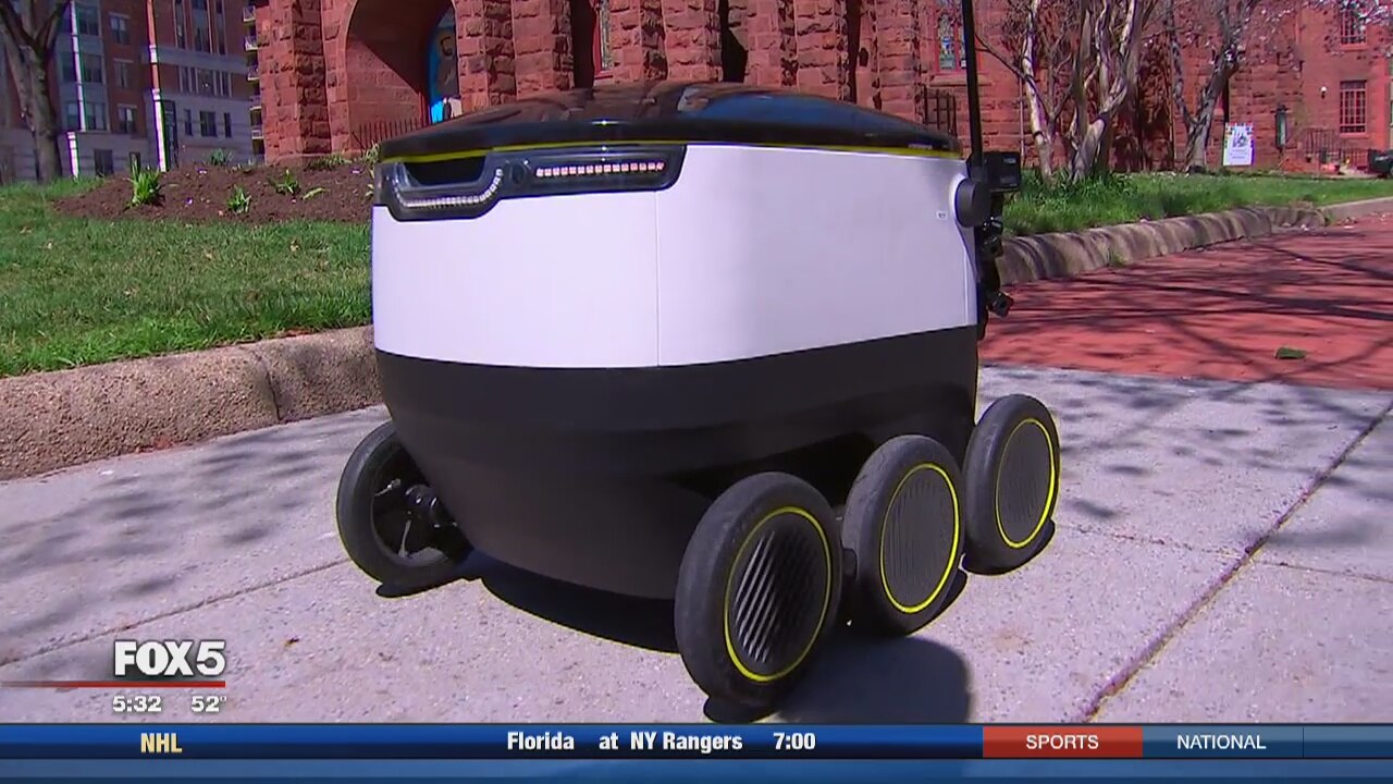 Company seeks to test self-driving delivery robots in DC