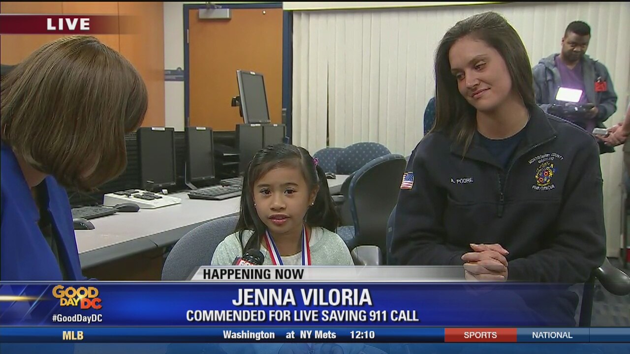 Hero girl meets 911 dispatcher after helping save dad?s life