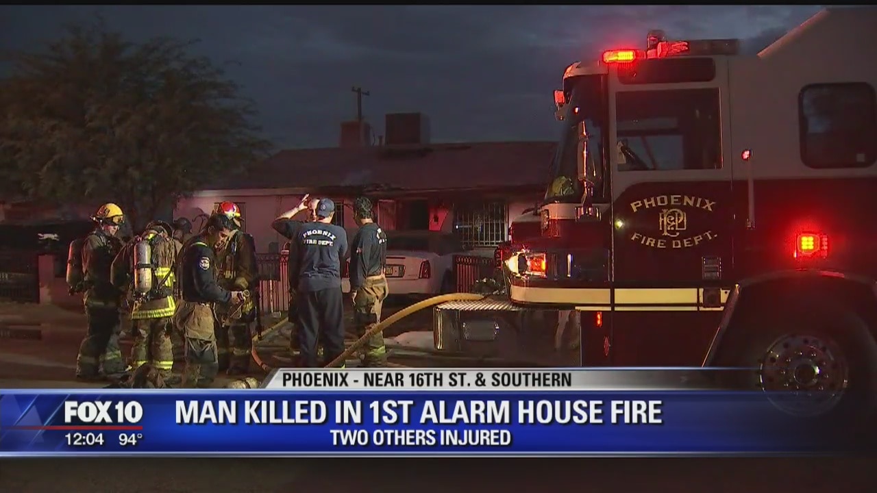 Man found dead inside south Phoenix house fire