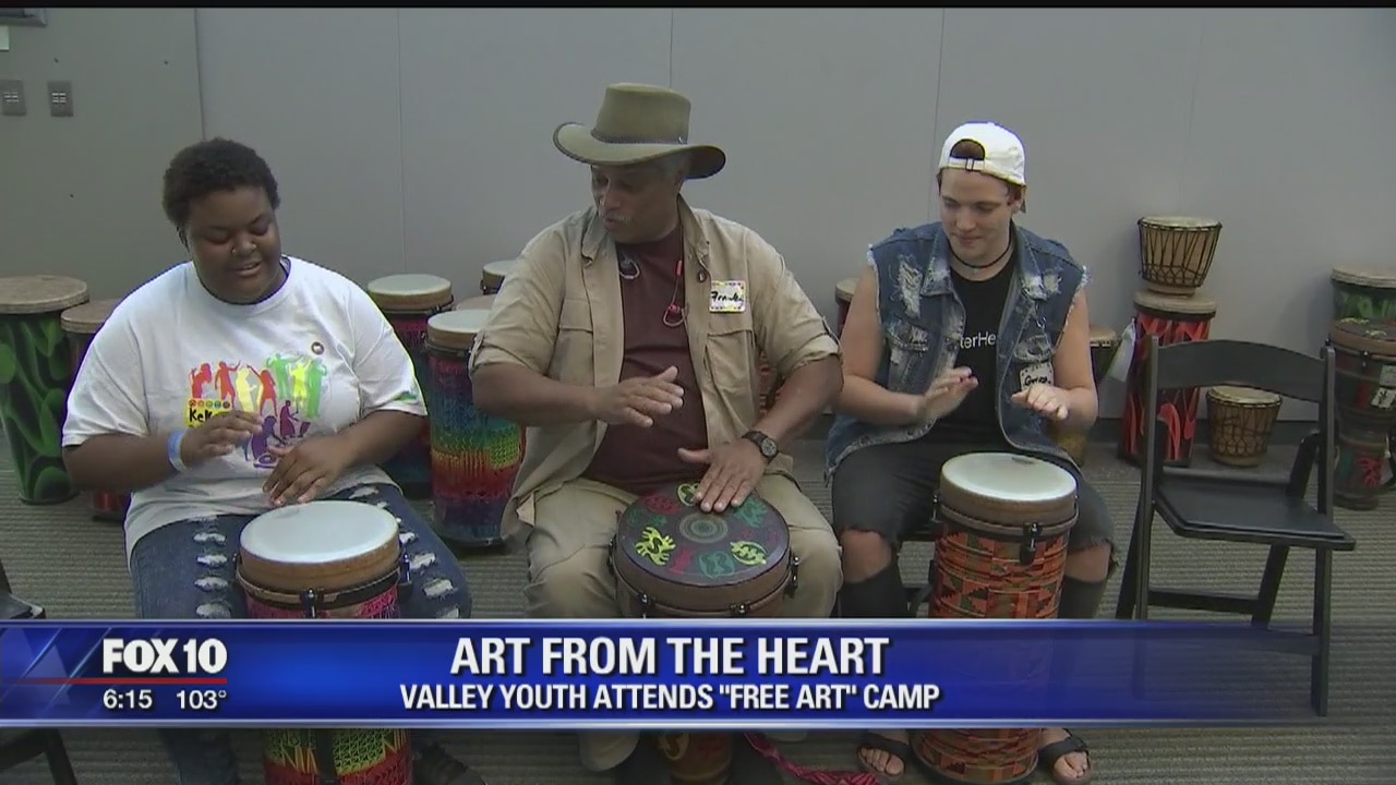 Homeless foster children treated to day of art