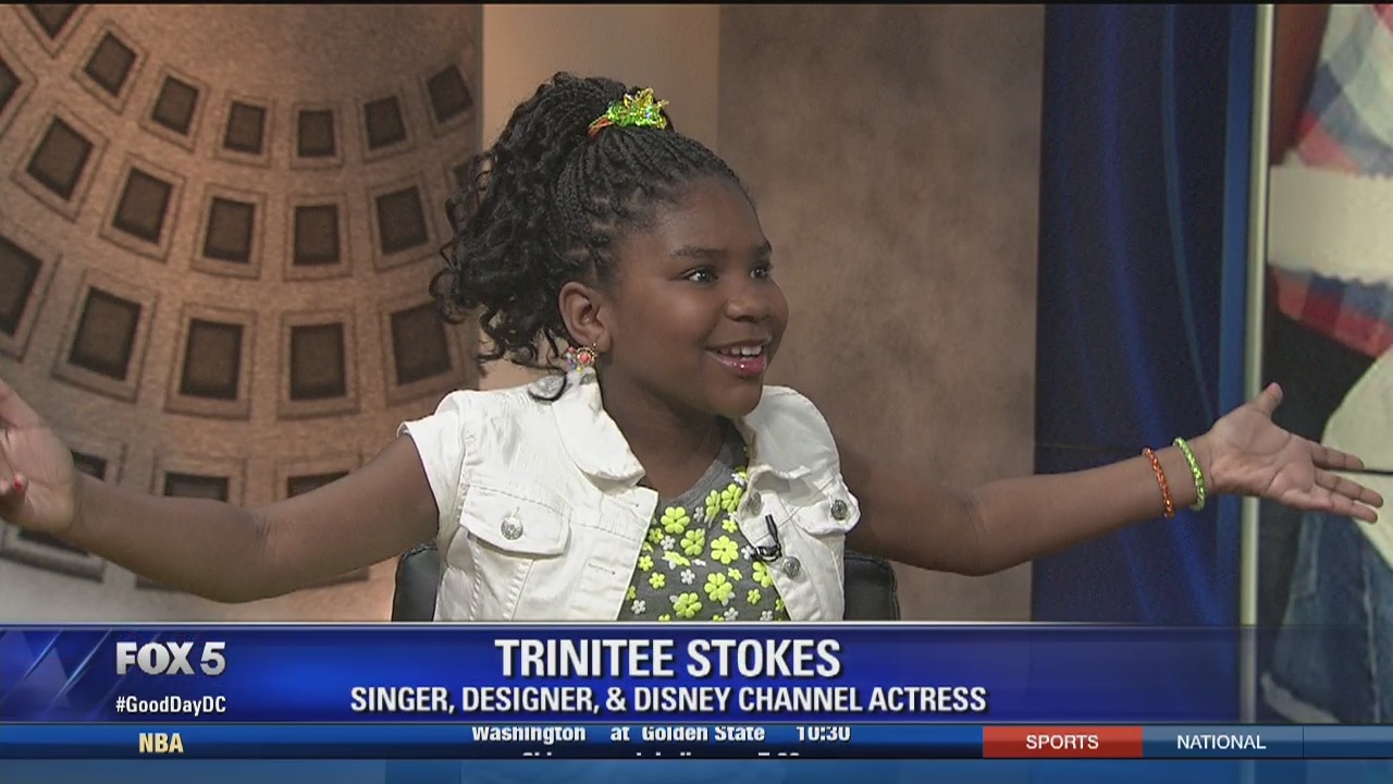 Trinitee Stokes on set with Good Day DC