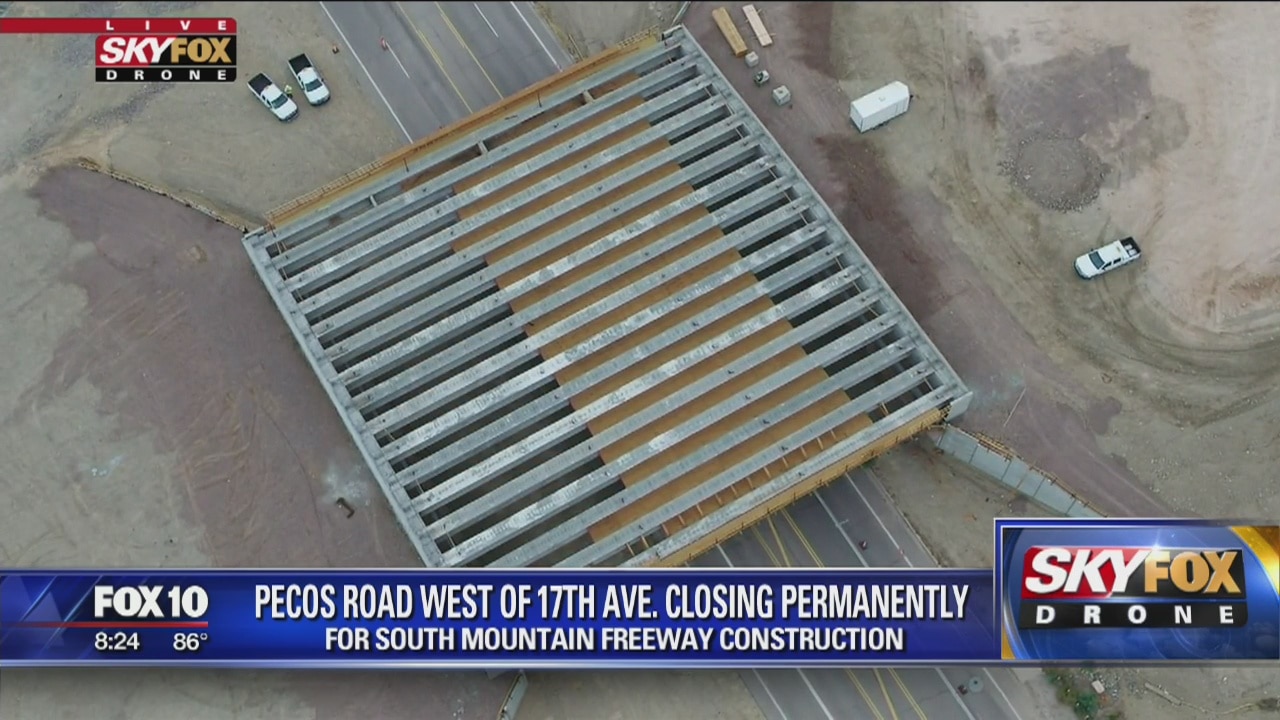 Pecos Road west of 17th Avenue closing permanently