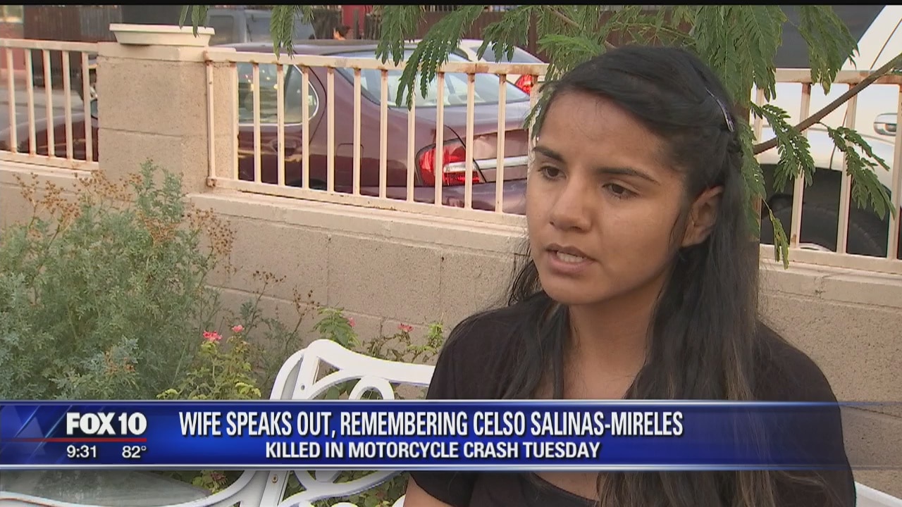 Wife of man killed in motorcycle crash speaks