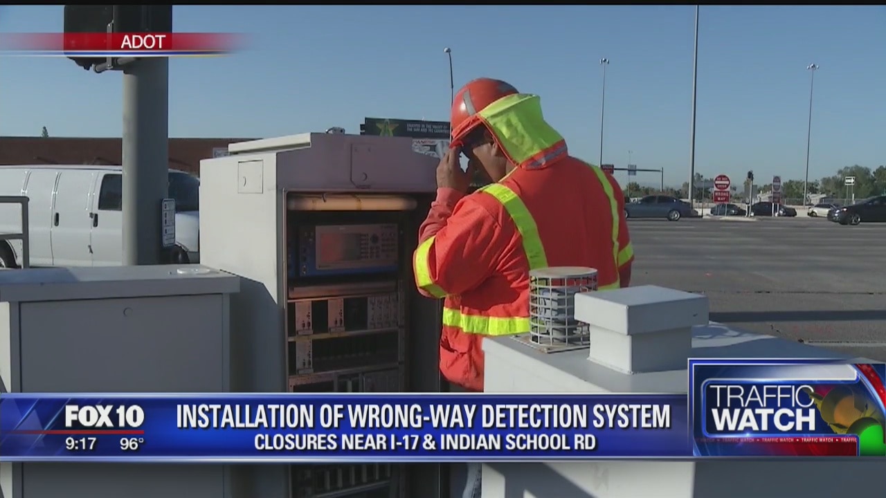 Wrong-way driving detection system to be installed over the weekend