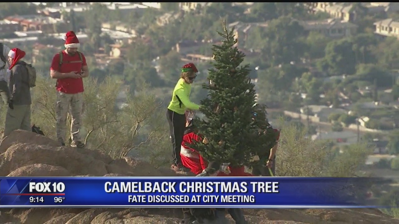 Discussion over the future of Camelback Mountain's Christmas Tree