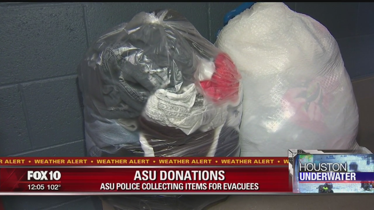 ASU's police department starts donation drive for Harvey victims