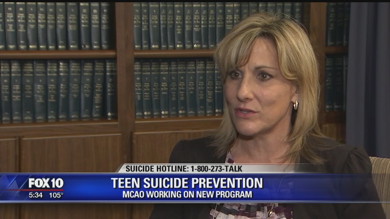 MCAO working on new program to prevent teen suicide