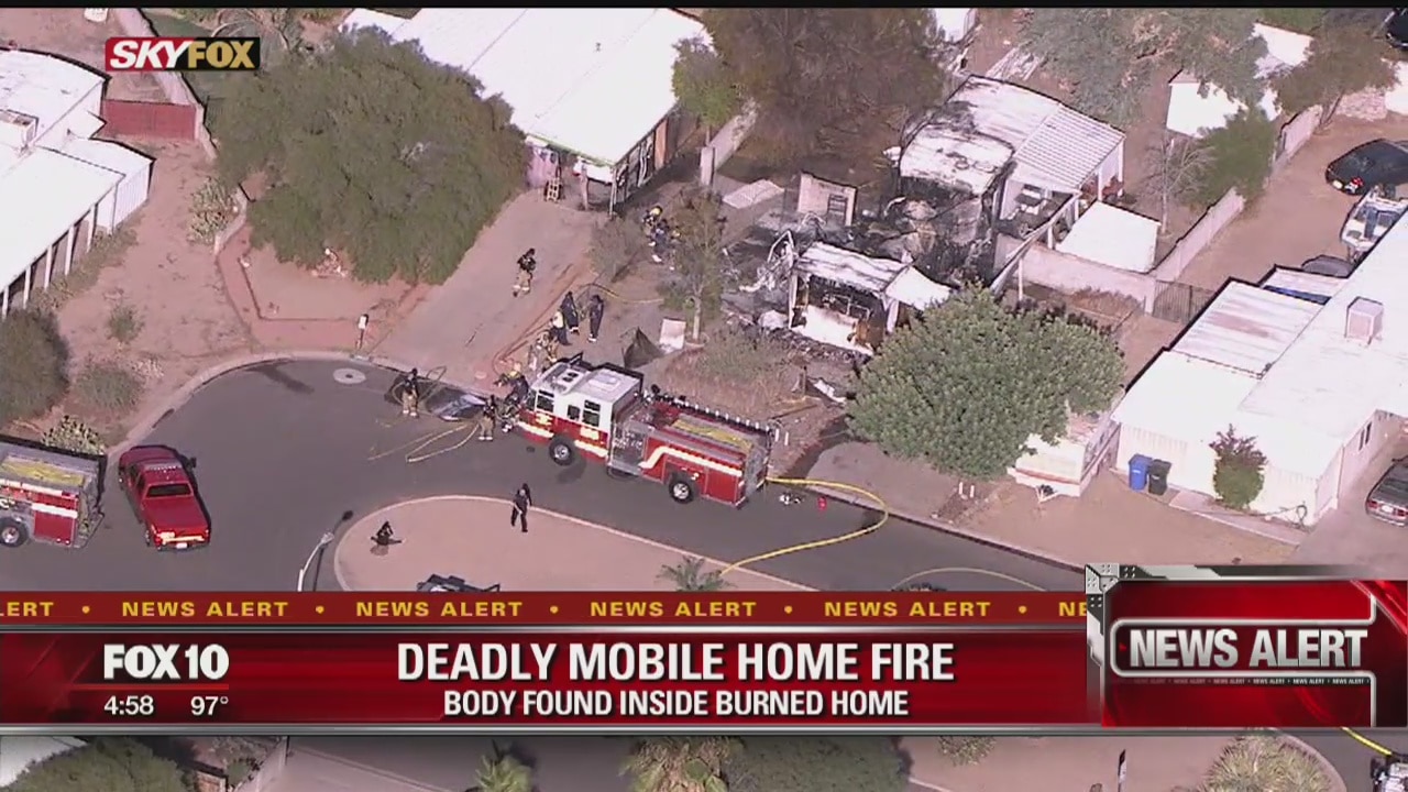 Body found inside Phoenix mobile home following fire