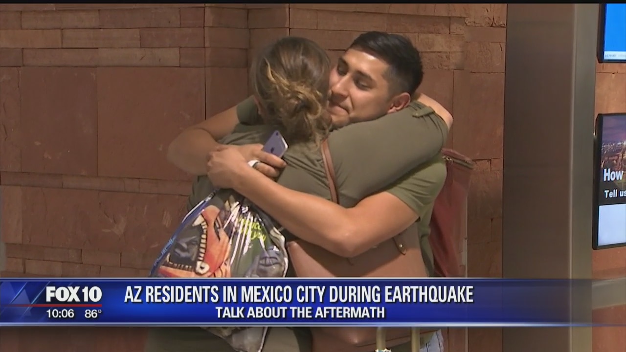 MEXICO EARTHQUAKE: Arizona residents returning home from Mexico City talk about the deadly quake