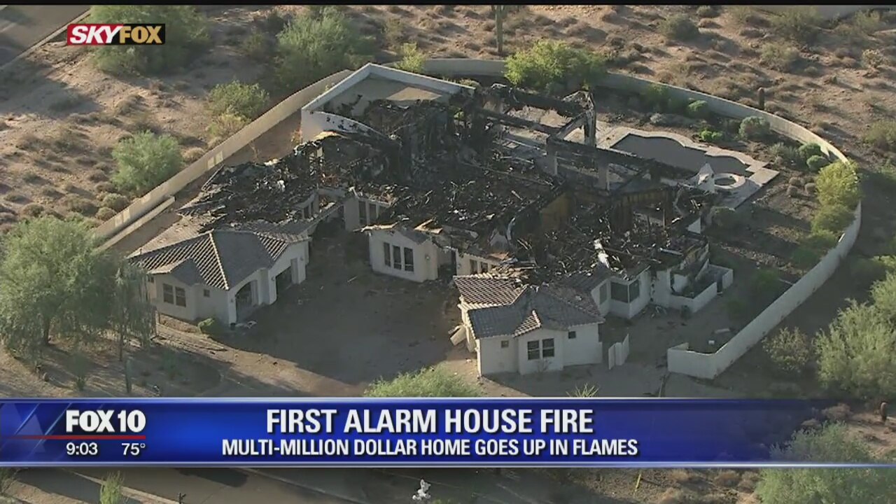 Fire destroys multi-million dollar Scottsdale home