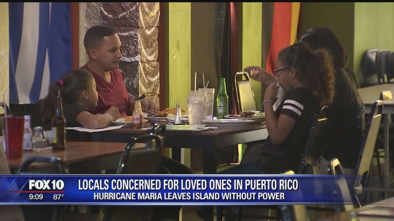 Phoenix residents worried about loved ones back in Puerto Rico, in the aftermath of Hurricane Maria