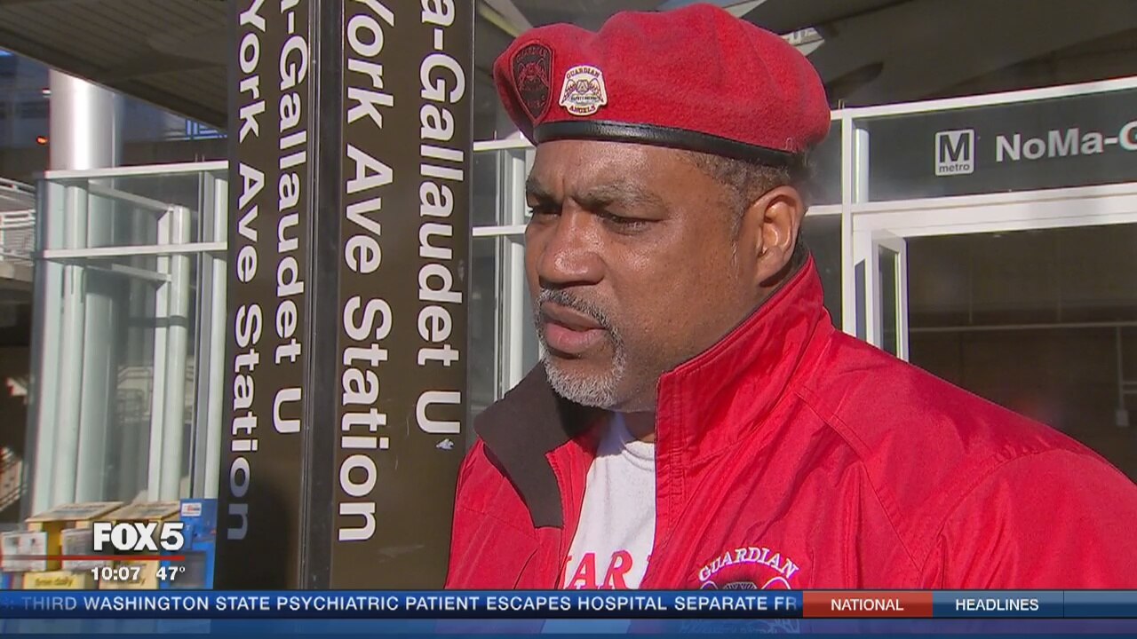 Guardian Angel detains suspect after he tried to 'surf' Metro train, threatened him