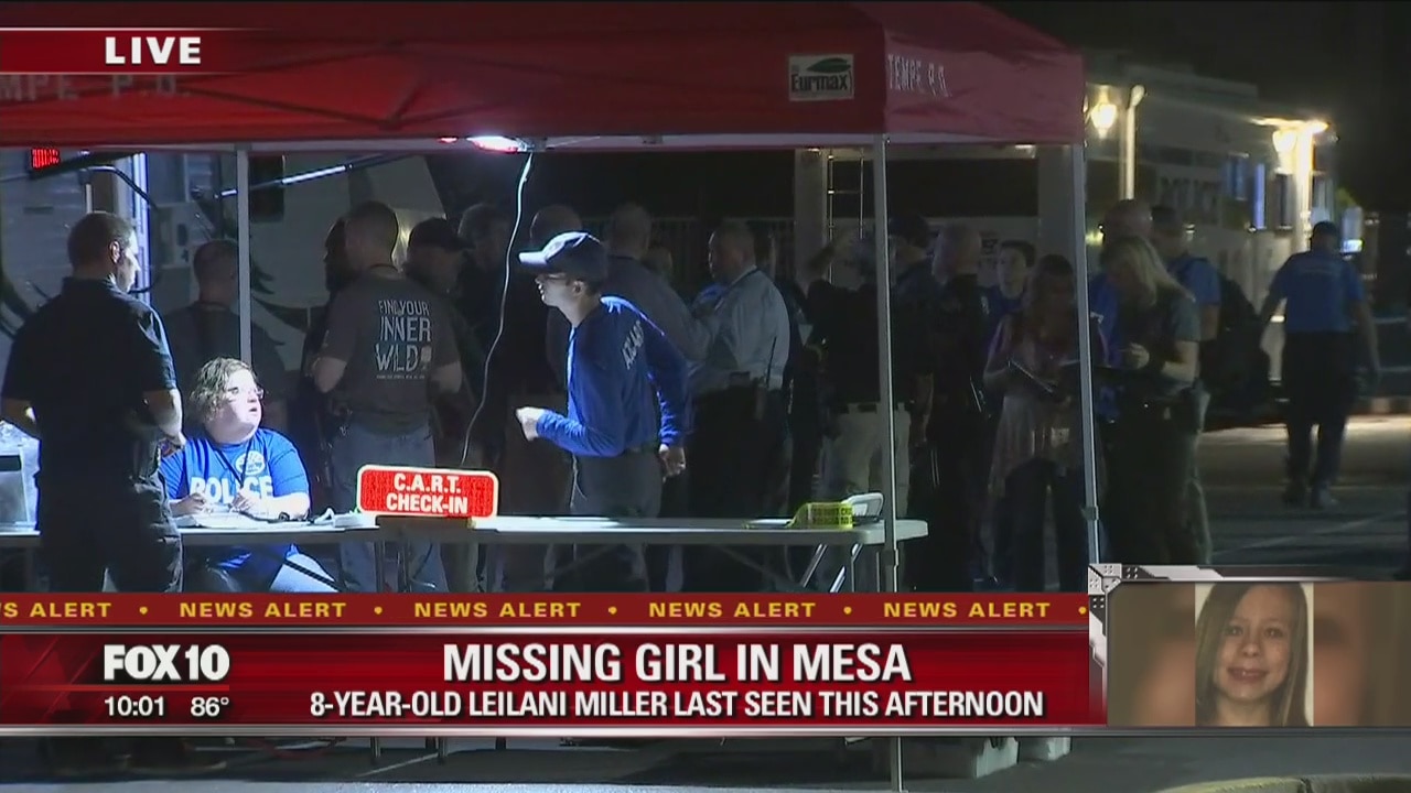 Mesa Police searching for missing 8-year-old girl, Leilani Miller