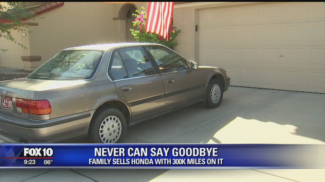 Family selling Honda with 300,000 miles and millions of memories