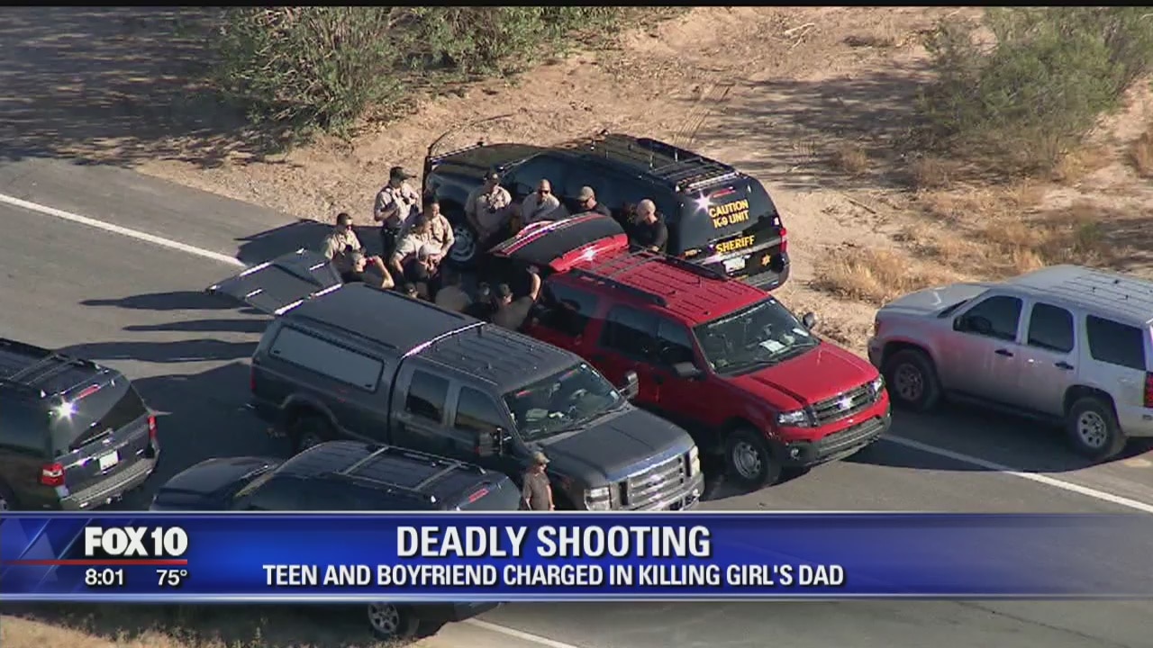 Teenage daughter, boyfriend accused of killing girl's father