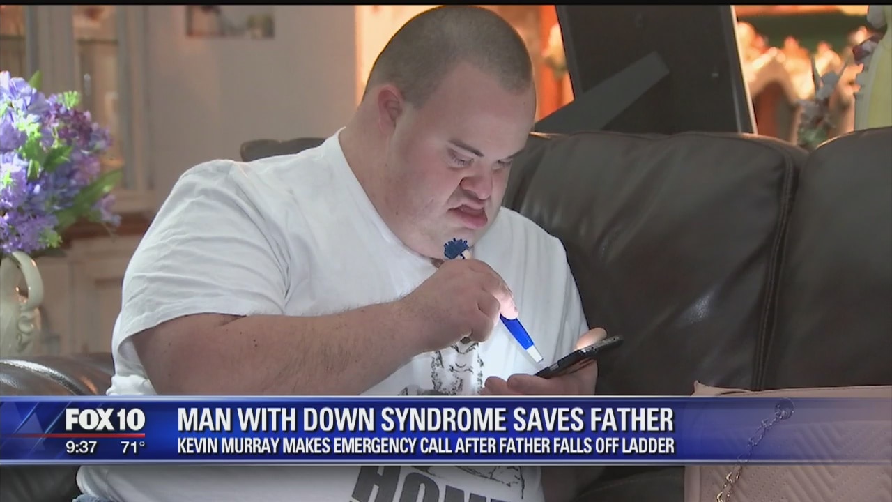 Man with Down Syndrome saves father, after his fall from a ladder