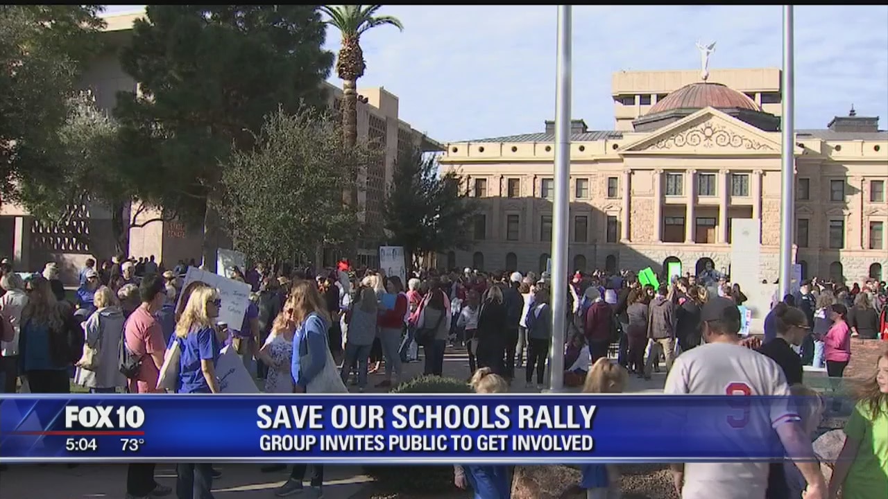 Thousands show up for 'Save Our Schools' Rally at Arizona capitol