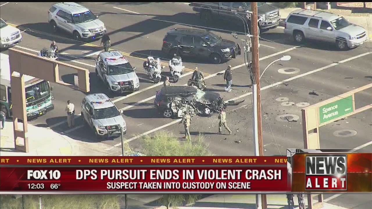 Police pursuit of Jeep Cherokee ends in head-on crash in Tempe