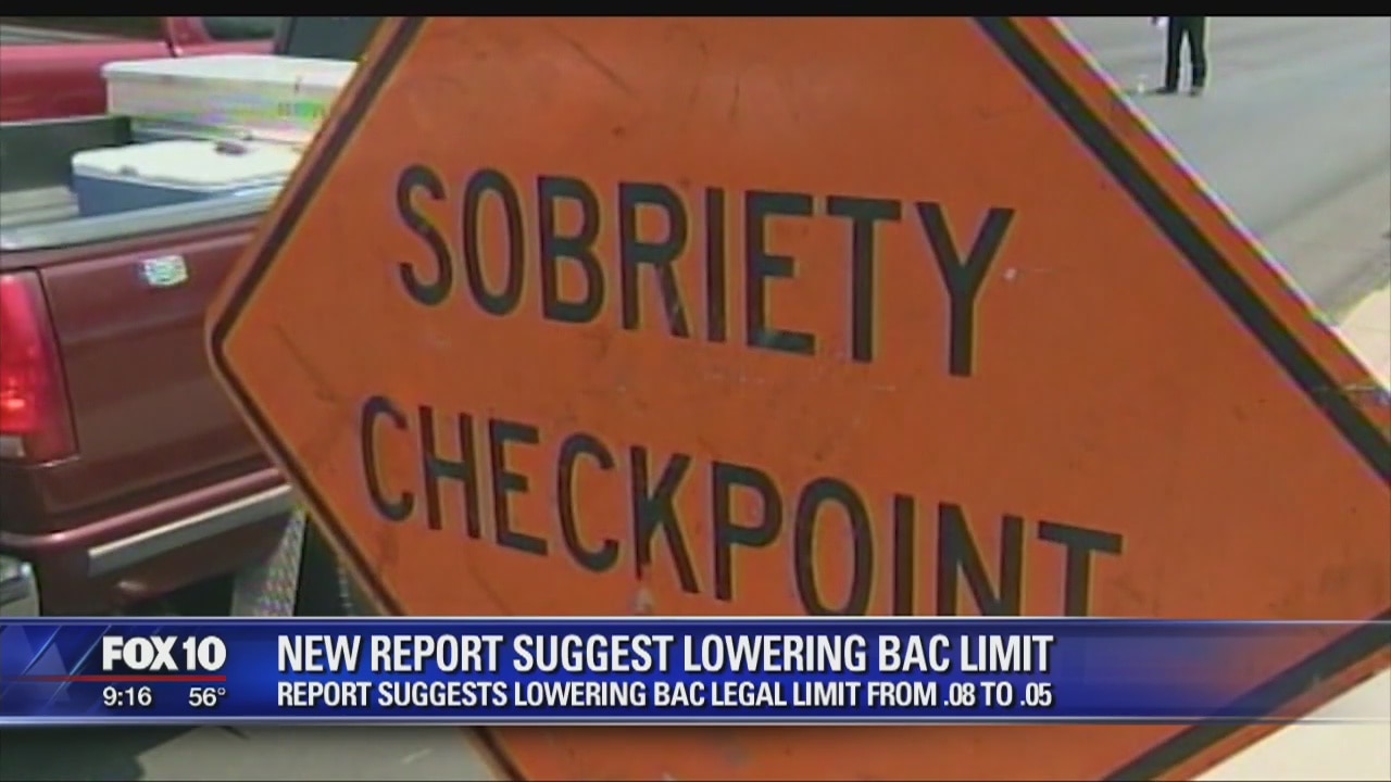 New report suggests lowering BAC limit